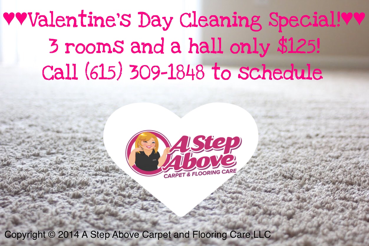 Valentine's Day Cleaning Special from A Step Above
